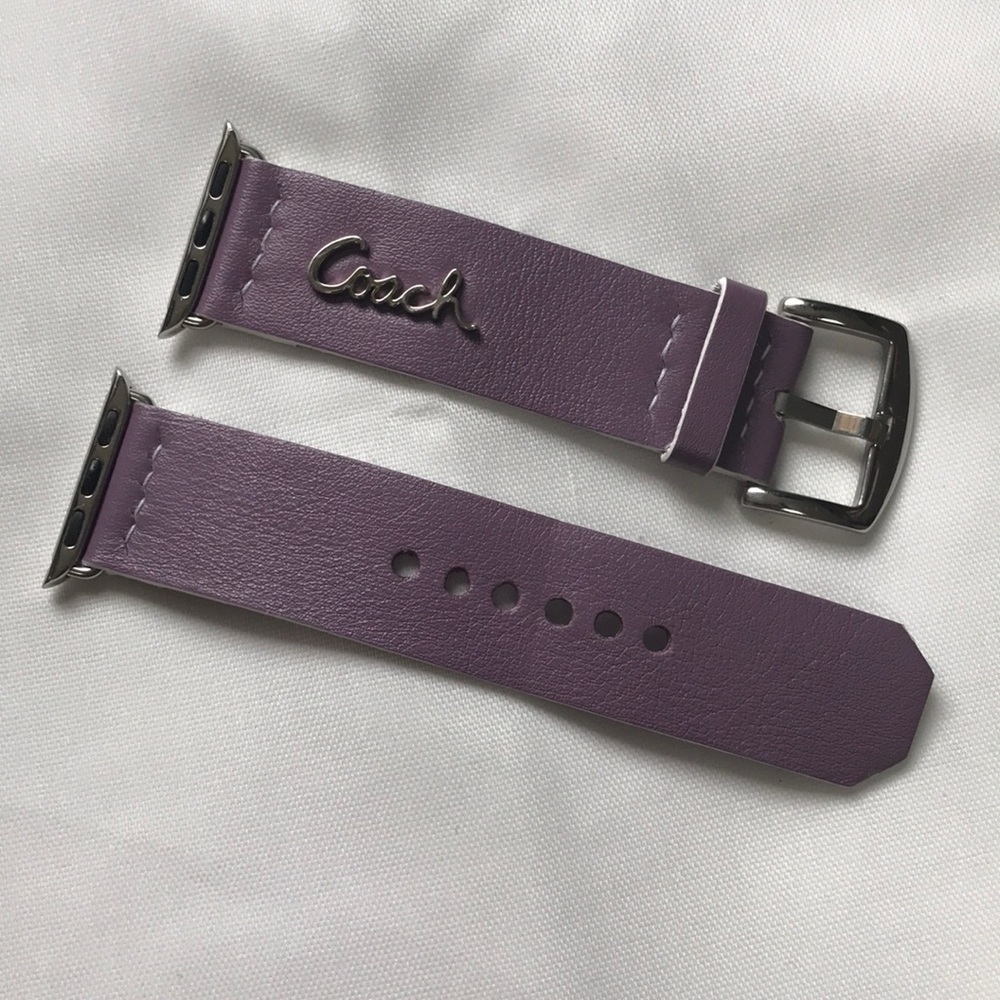 Apple Watch band (up cycled Coach wallet) 38mm